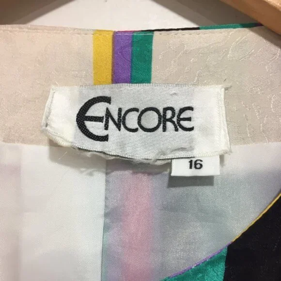VINTAGE ENCORE STRIPE BLAZERS SIZE 16 - Picture 4 of 6
